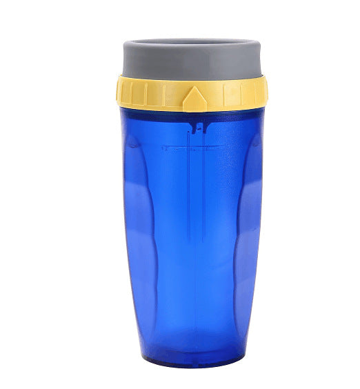 No Cover Twist Cup Travel Portable Cup Double Insulation Tumbler Straw Water Bottles