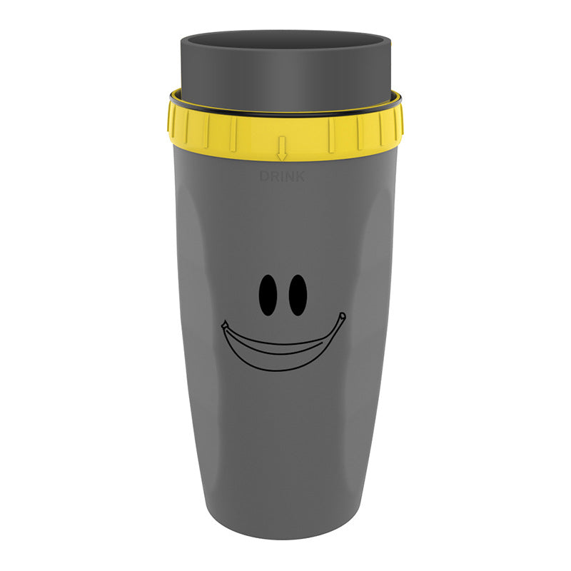 No Cover Twist Cup Travel Portable Cup Double Insulation Tumbler Straw Water Bottles