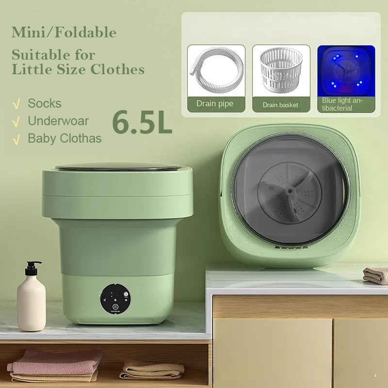 Mini Foldable Washing Machine Portable Big Capacity 3 Models With Spinning Dry Gadgets