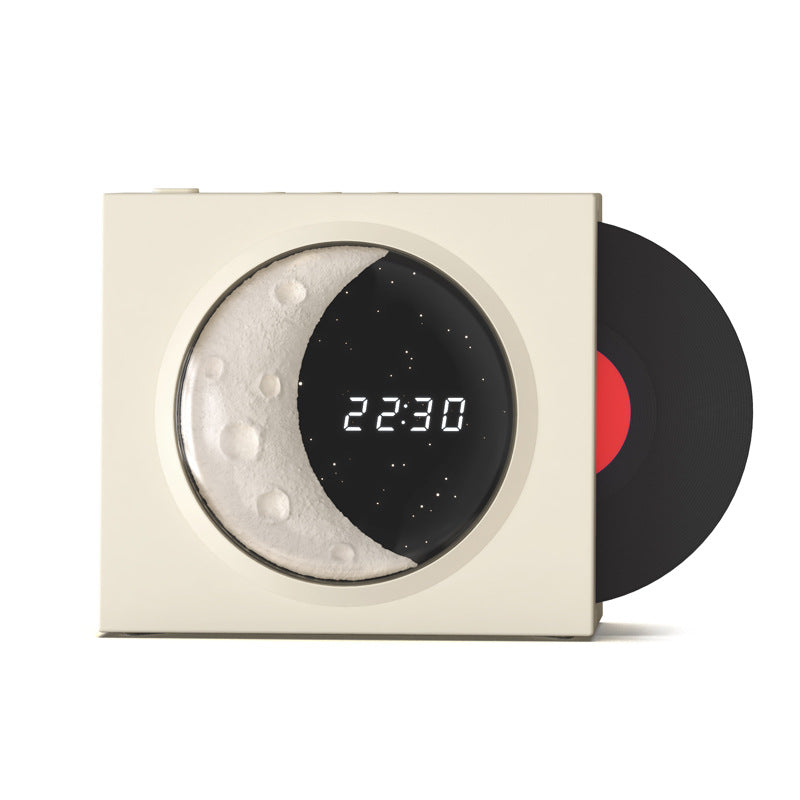 Moon Clock Bluetooth Speaker Vinyl Nostalgic Feelings High Volume