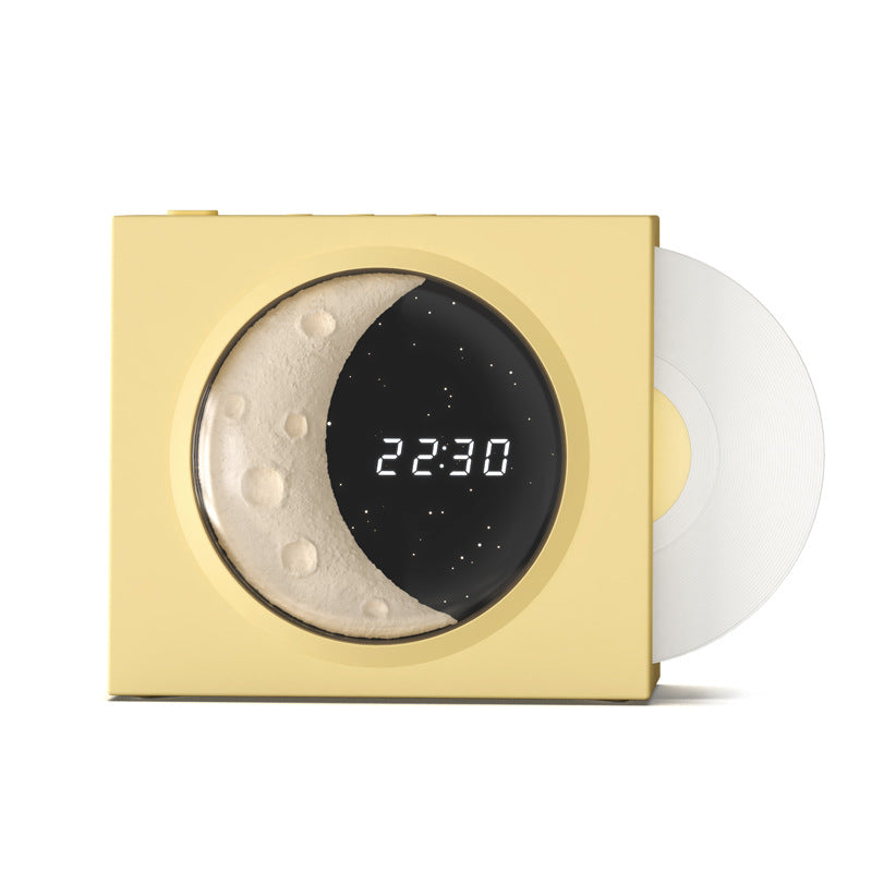 Moon Clock Bluetooth Speaker Vinyl Nostalgic Feelings High Volume