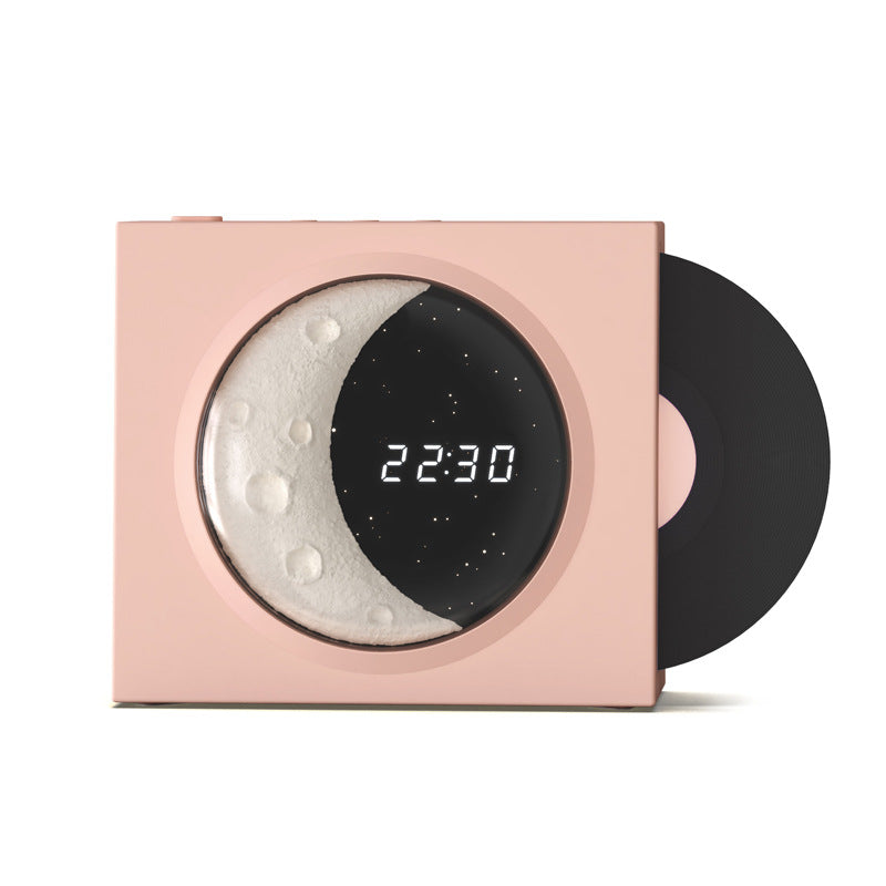 Moon Clock Bluetooth Speaker Vinyl Nostalgic Feelings High Volume