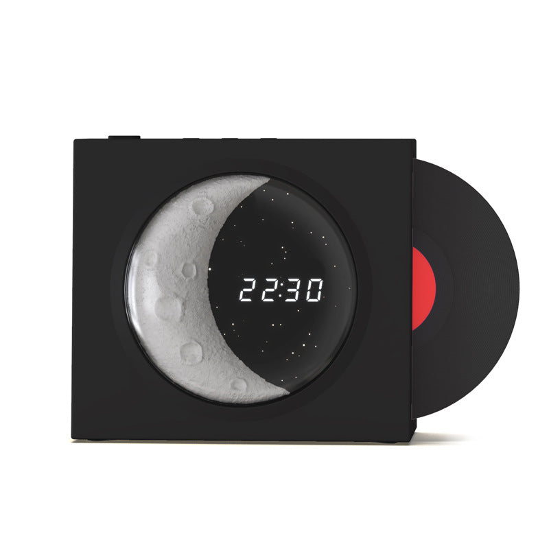 Moon Clock Bluetooth Speaker Vinyl Nostalgic Feelings High Volume